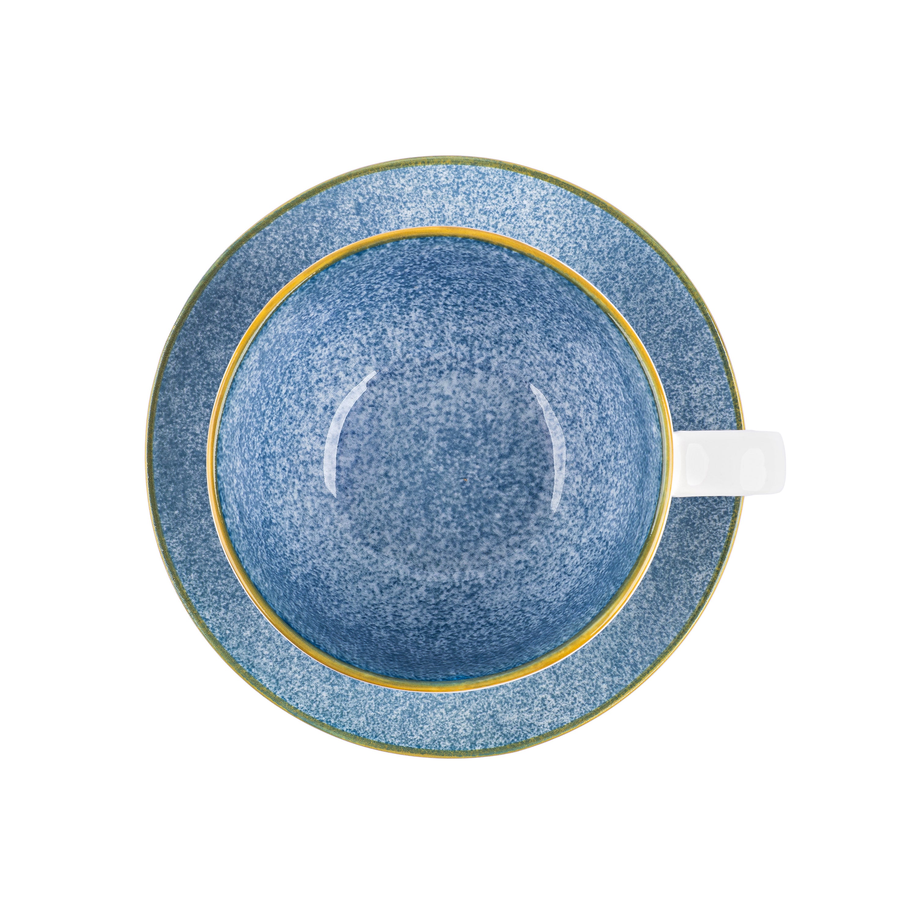 Cup and saucer porcelain Krauff Sand from the collection of Liza Glynska 220 ml