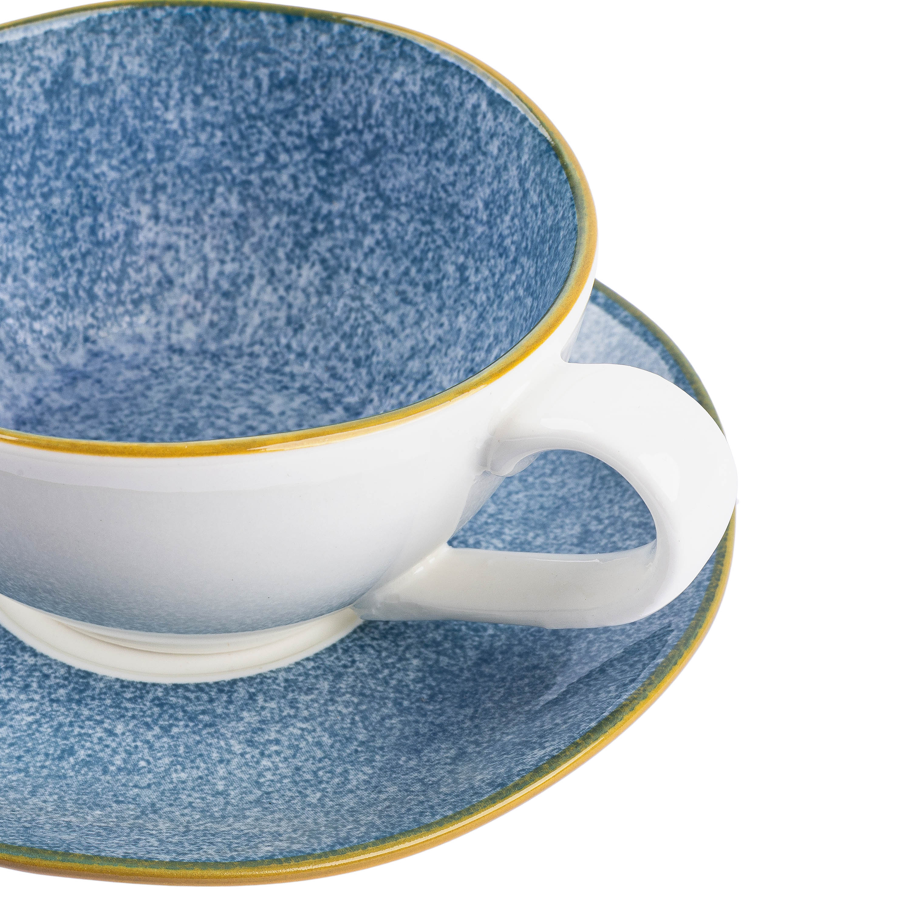 Cup and saucer porcelain Krauff Sand from the collection of Liza Glynska 220 ml