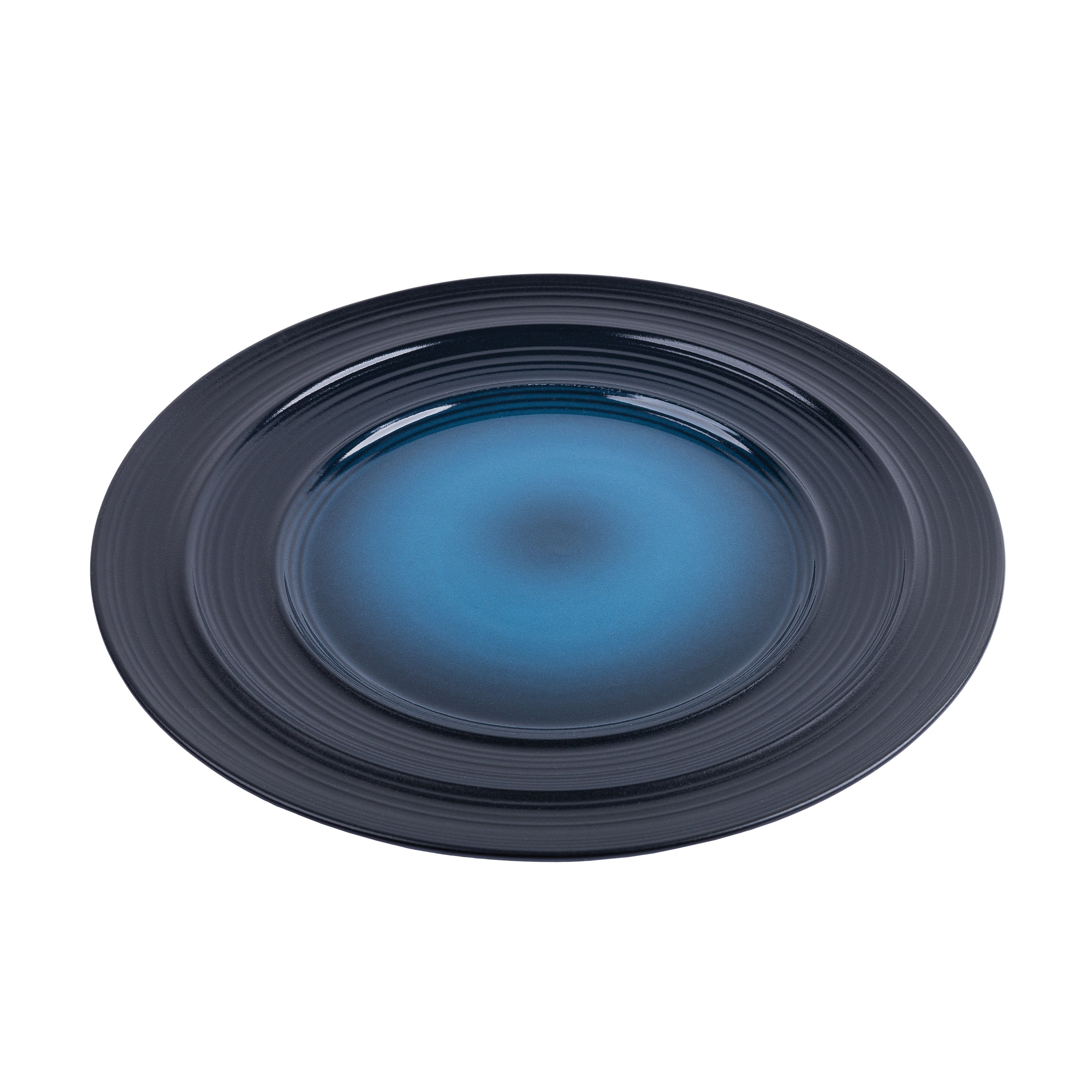 Тарілка обідня порцелянова Lucerne Black&Blue 21,4 см