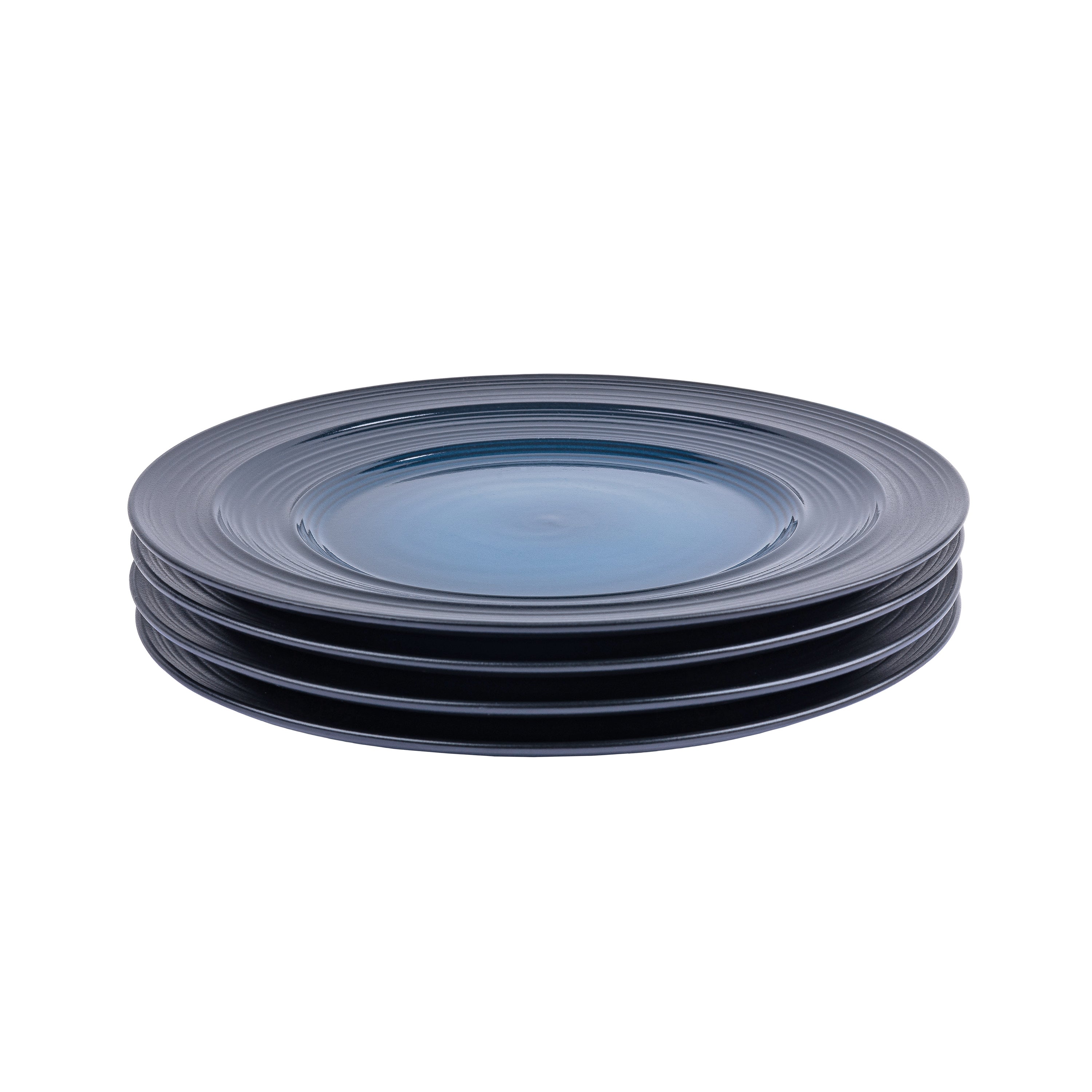 Тарілка обідня порцелянова Lucerne Black&Blue 21,4 см