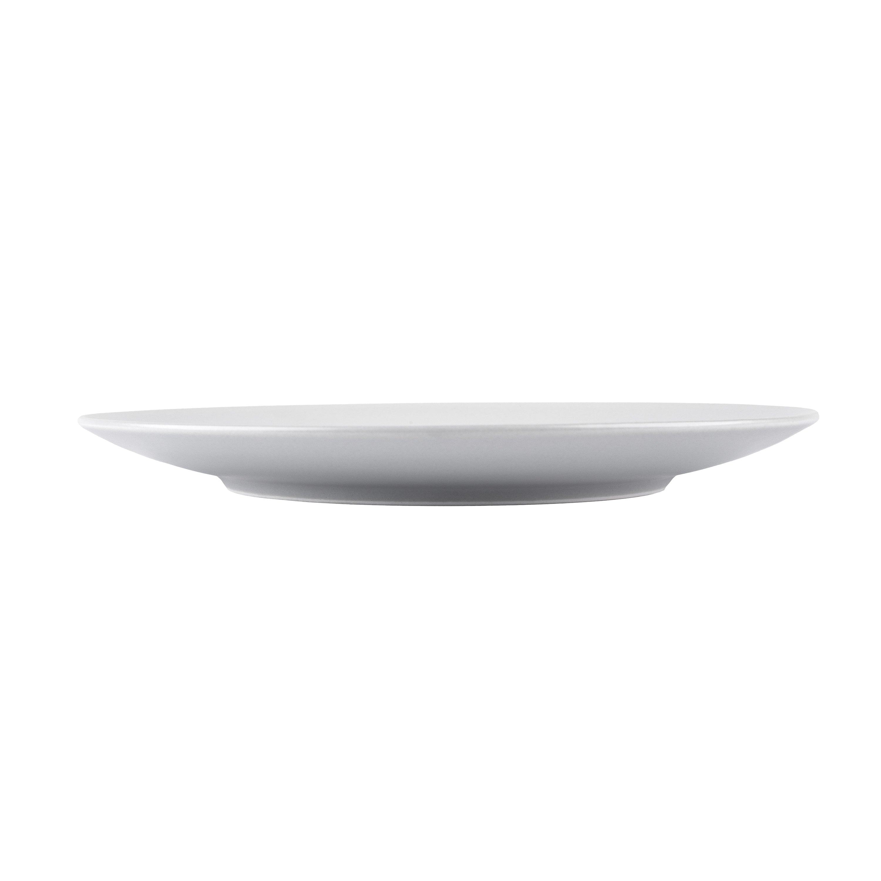 Тарілка обідня порцелянова Hattu White 21,5 см