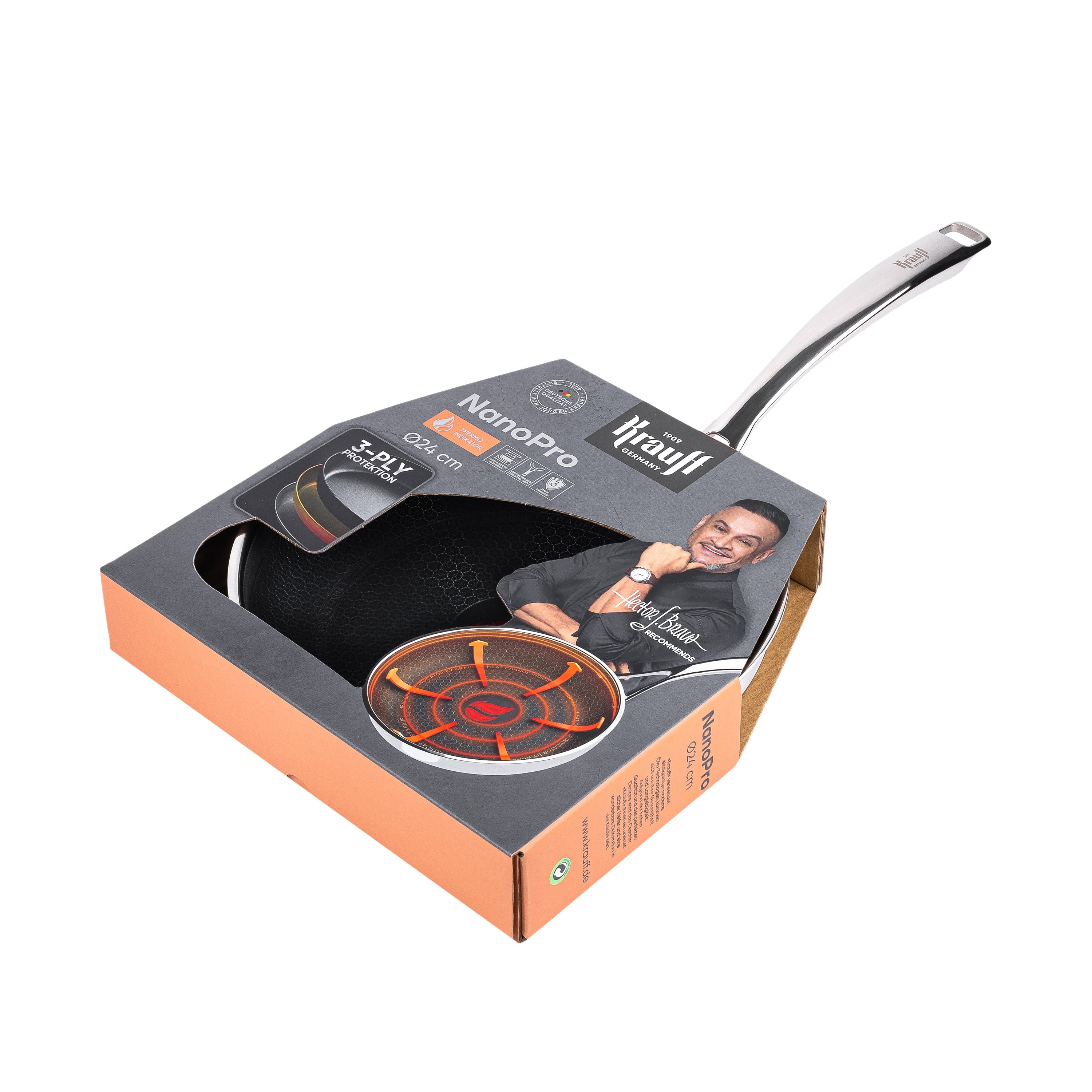 Nano Pro stainless steel universal frying pan 24 cm