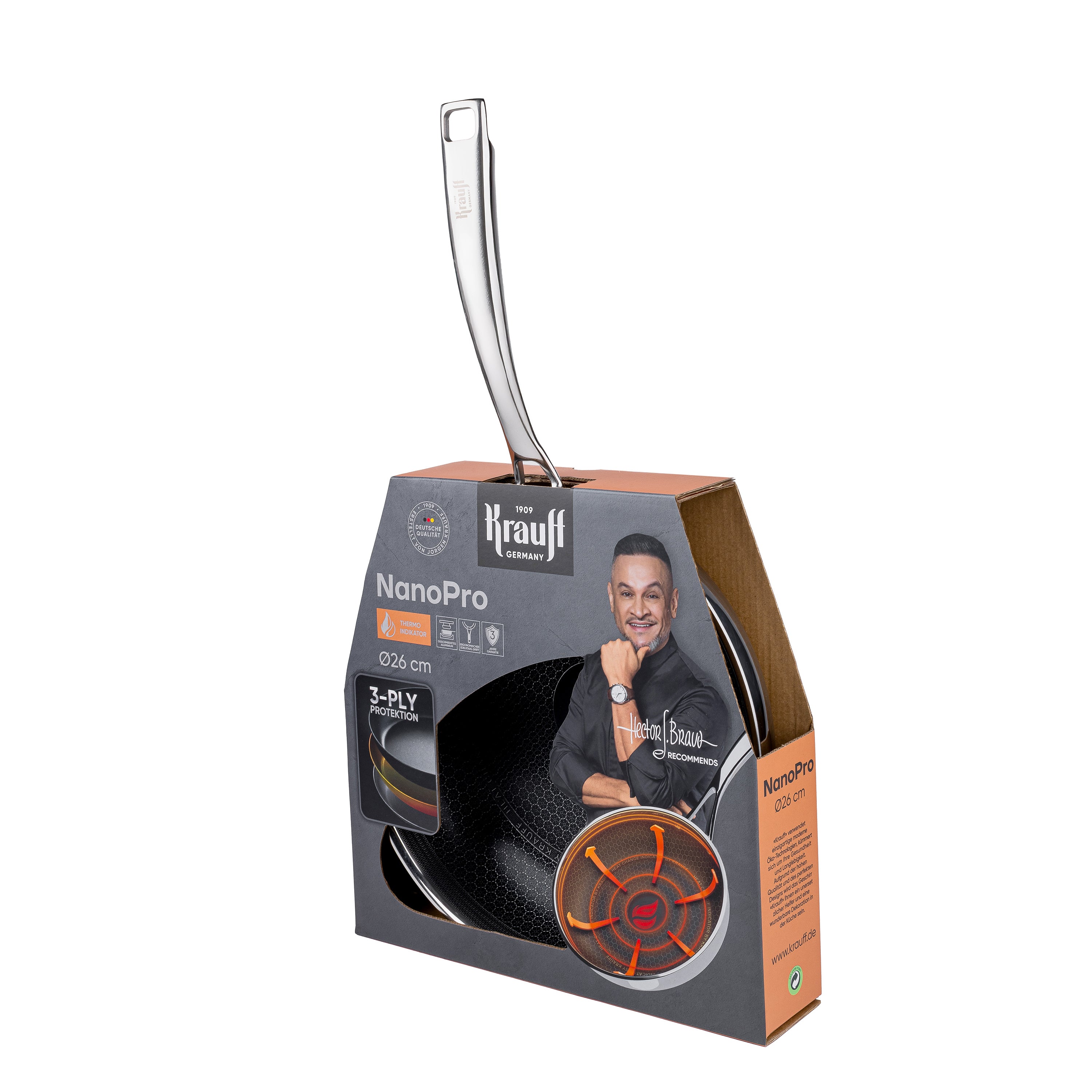 Nano Pro stainless steel universal frying pan 26 cm