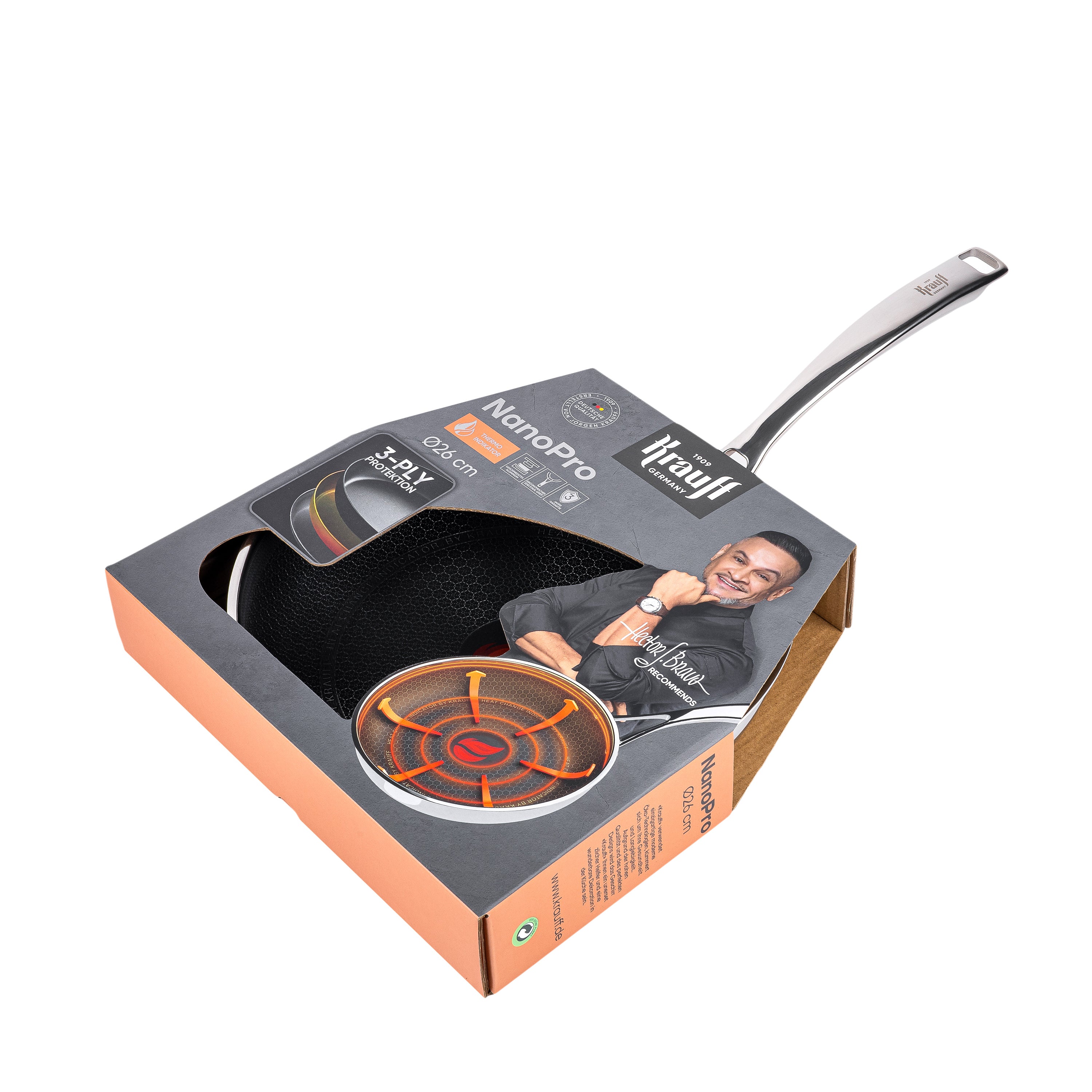 Nano Pro stainless steel universal frying pan 26 cm