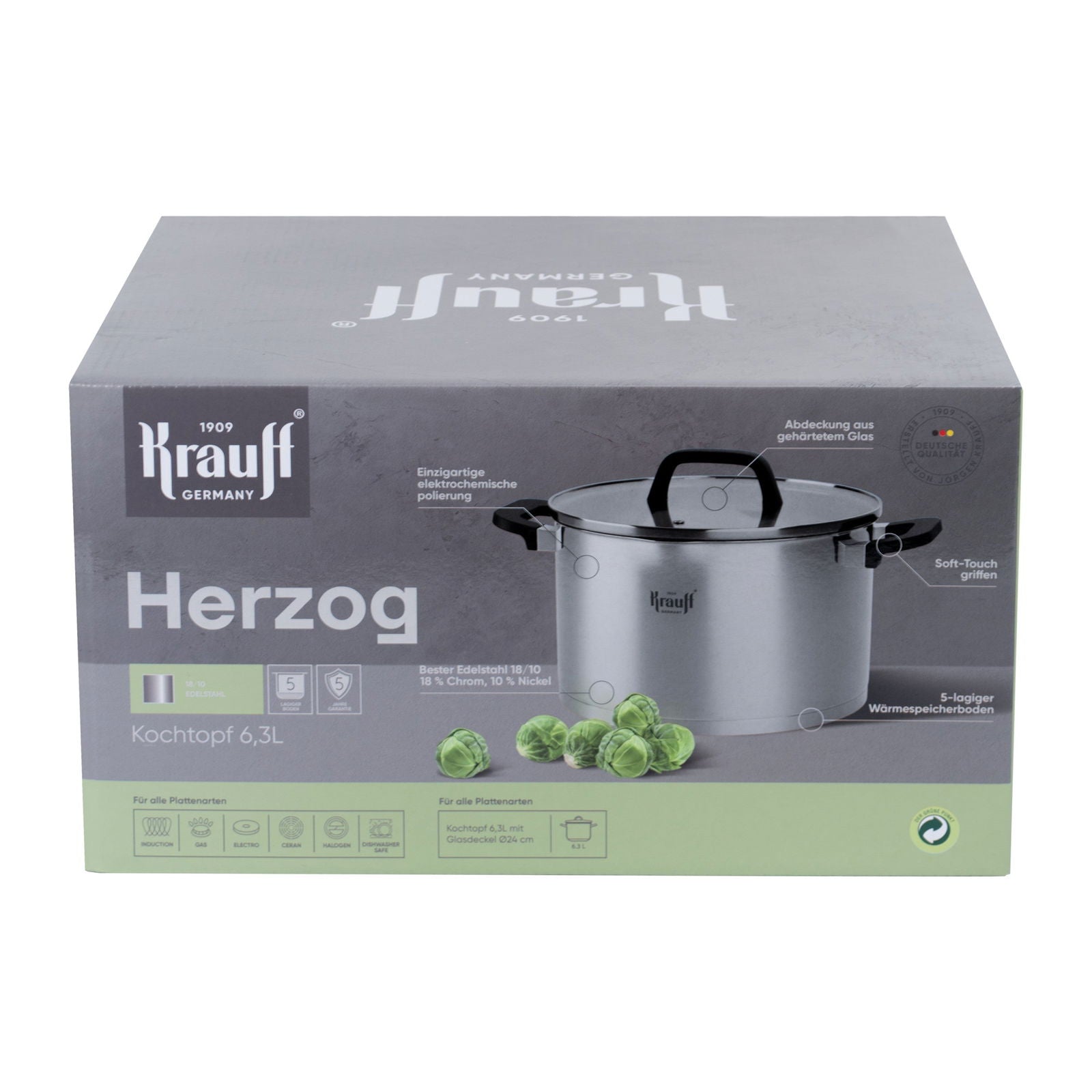 Каструля 6.3 л Herzog - Krauff