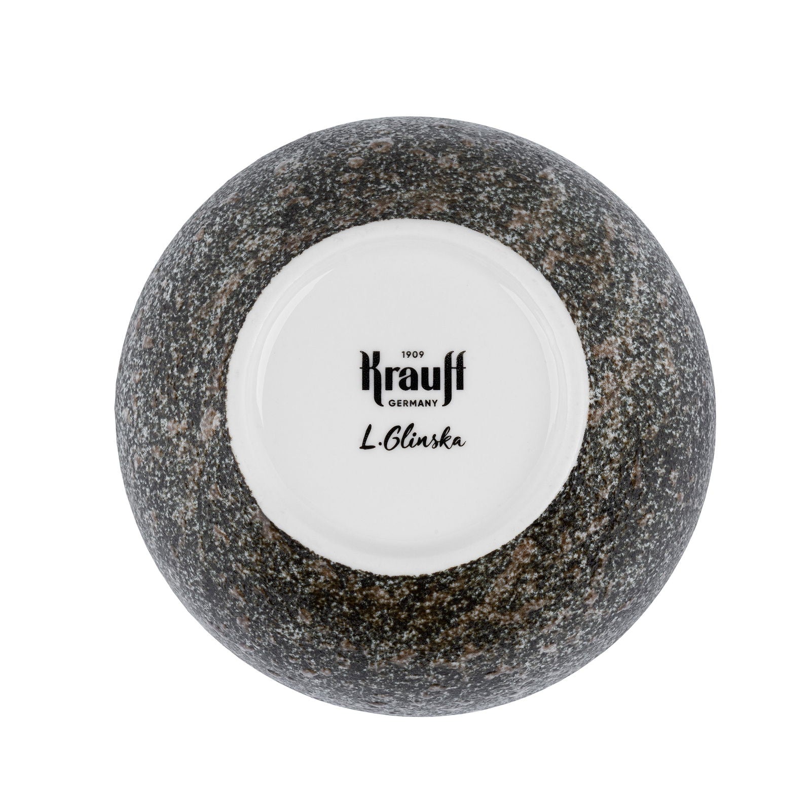 Салатник порцеляновий Krauff Grey Ferns з колекції Лізи Глинської 18.5см - Krauff