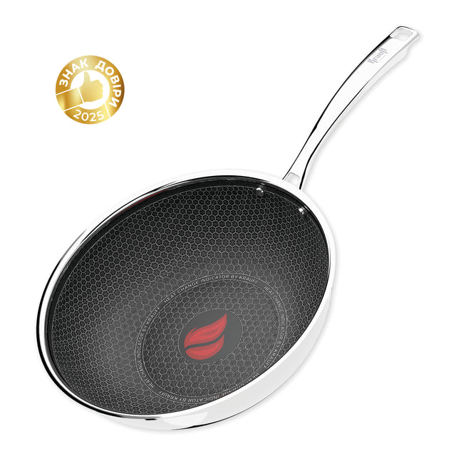 Сковорода WOK з нержавіючої сталі Nano Pro 28 см