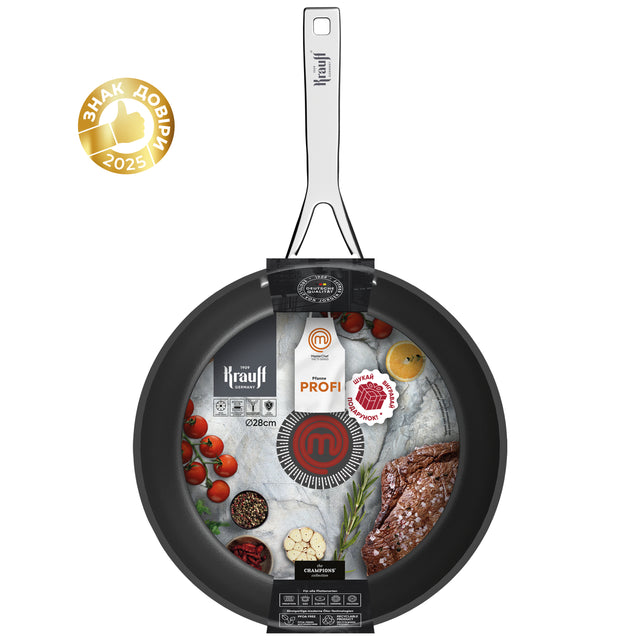 Сковорода универсальная MasterChef 28 см.
