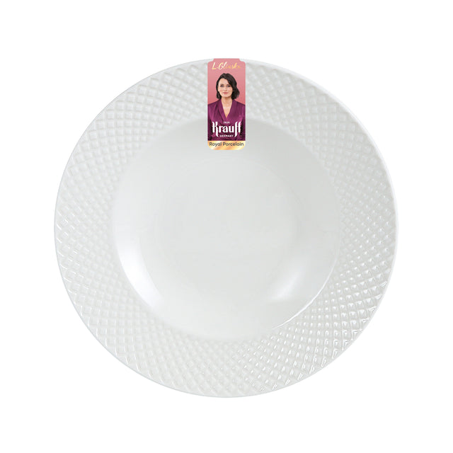 Porcelain soup plate from the Lisa Glinska collection by Krauff 22 cm