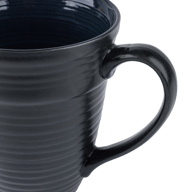 Чашка фарфоровая Lucerne Black&amp;Blue 390 мл
