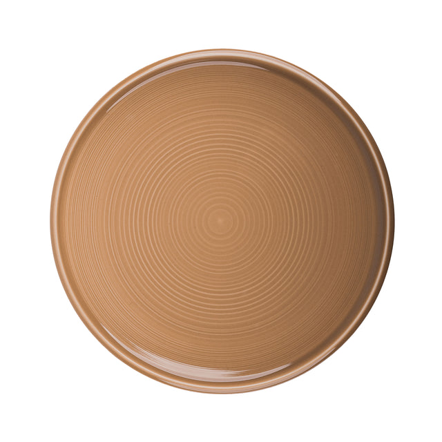 Тарелка десертная фарфоровая Zen Brown 21,5 см 