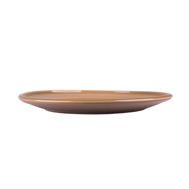 Тарелка десертная фарфоровая Zen Brown 21,5 см 