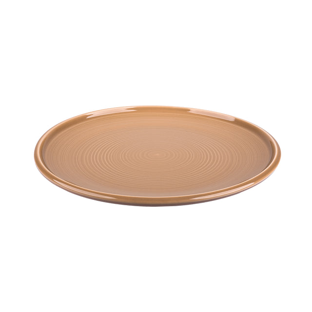 Тарелка десертная фарфоровая Zen Brown 21,5 см 
