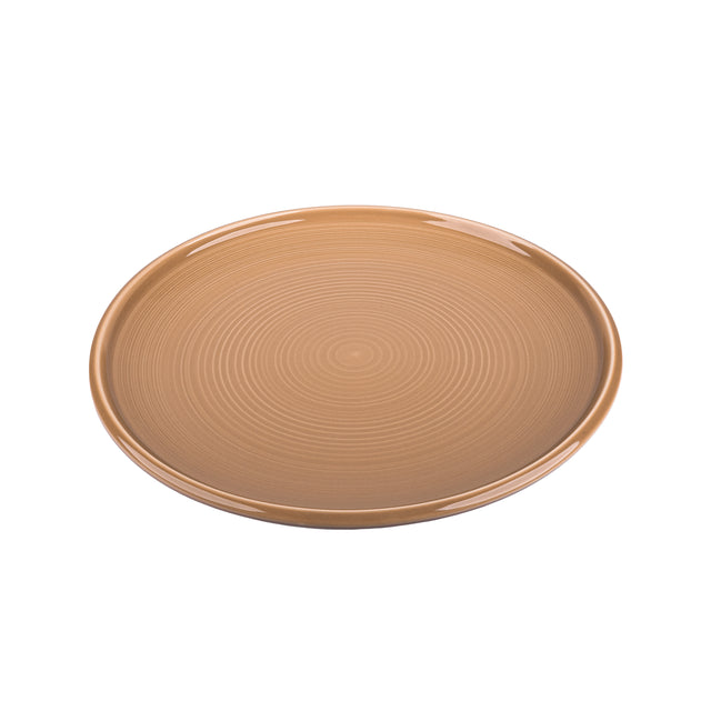 Тарелка десертная фарфоровая Zen Brown 21,5 см 