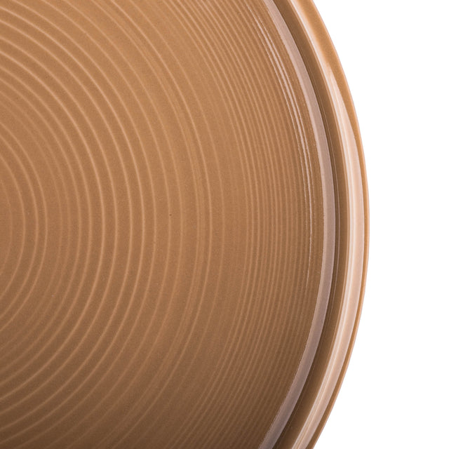Тарелка десертная фарфоровая Zen Brown 21,5 см 