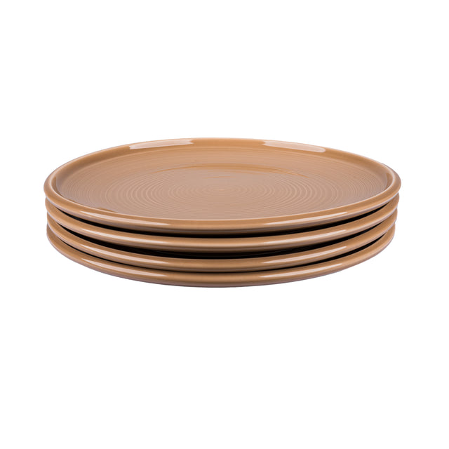 Тарелка десертная фарфоровая Zen Brown 21,5 см 