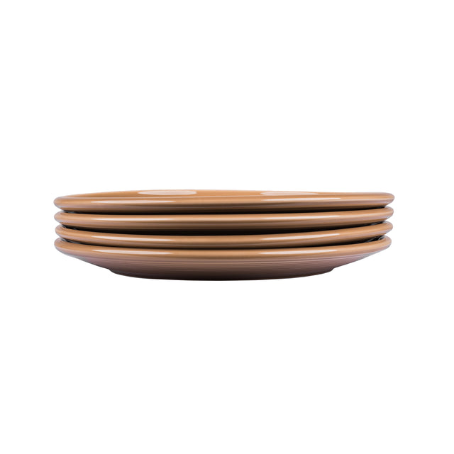 Тарелка десертная фарфоровая Zen Brown 21,5 см 