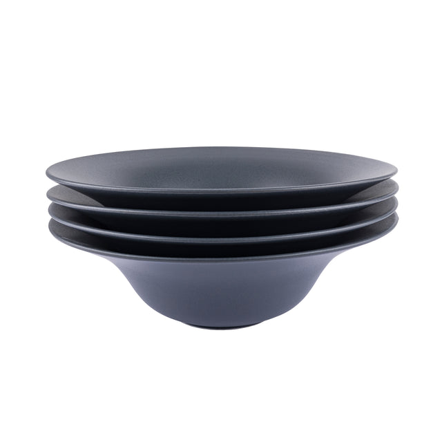 Тарілка супова порцелянова Hattu Black 760 мл