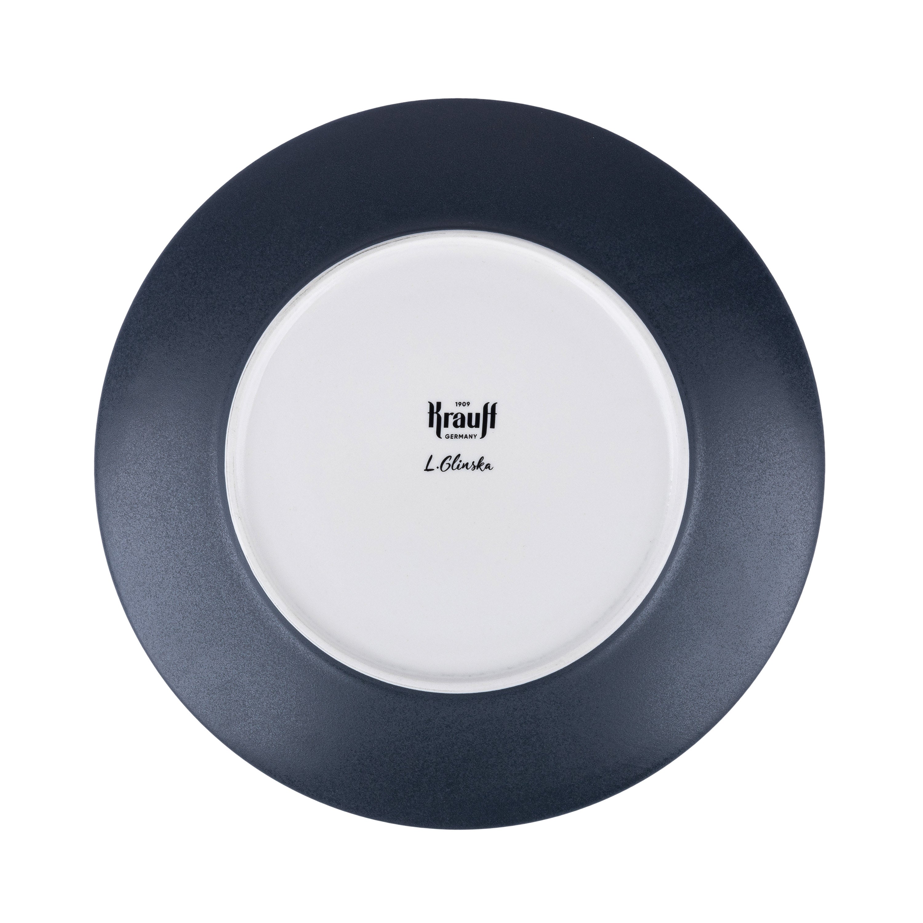 Hattu Schwarzer Beilagenteller 25,5 cm