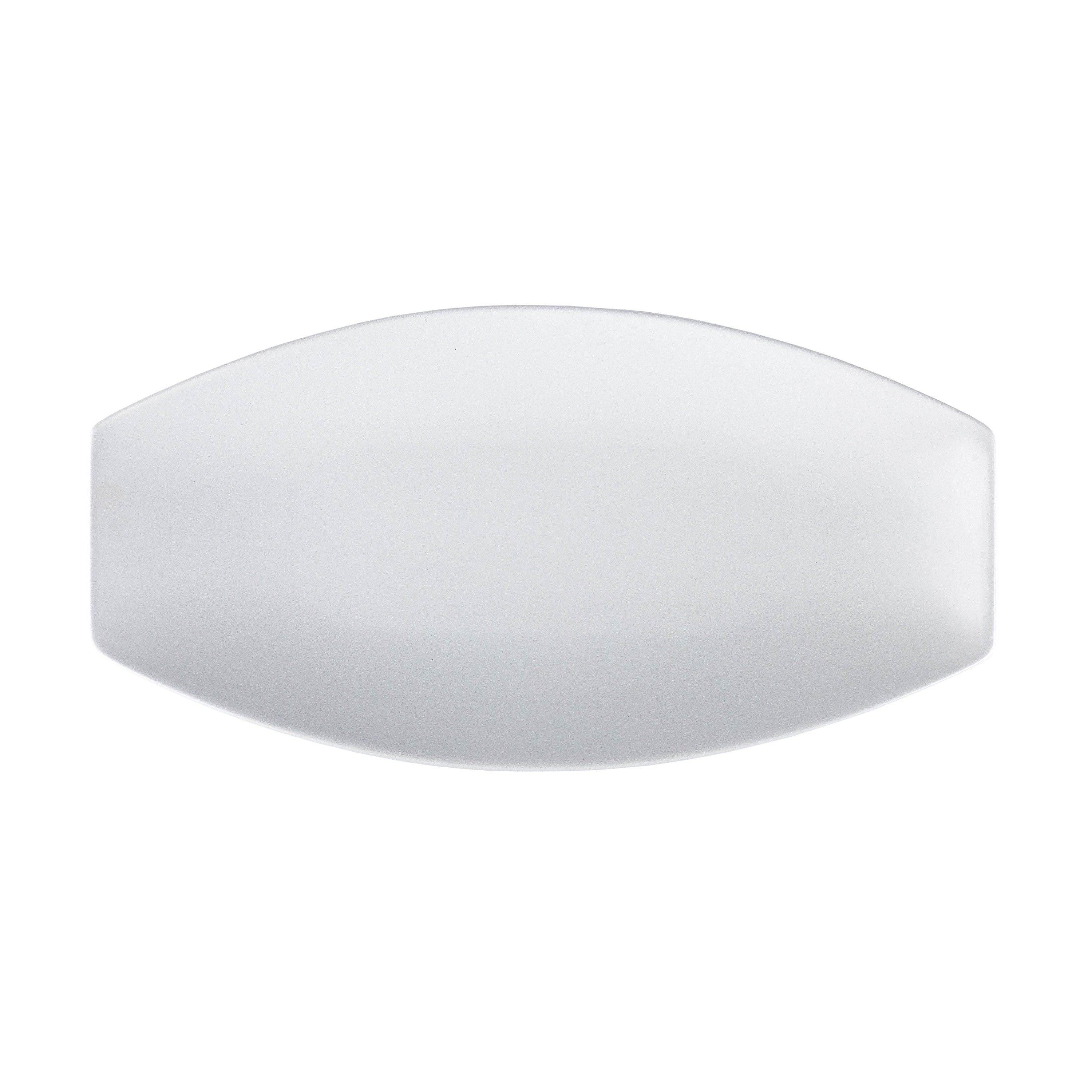 Plate Krauff Hattu White 16x31 cm