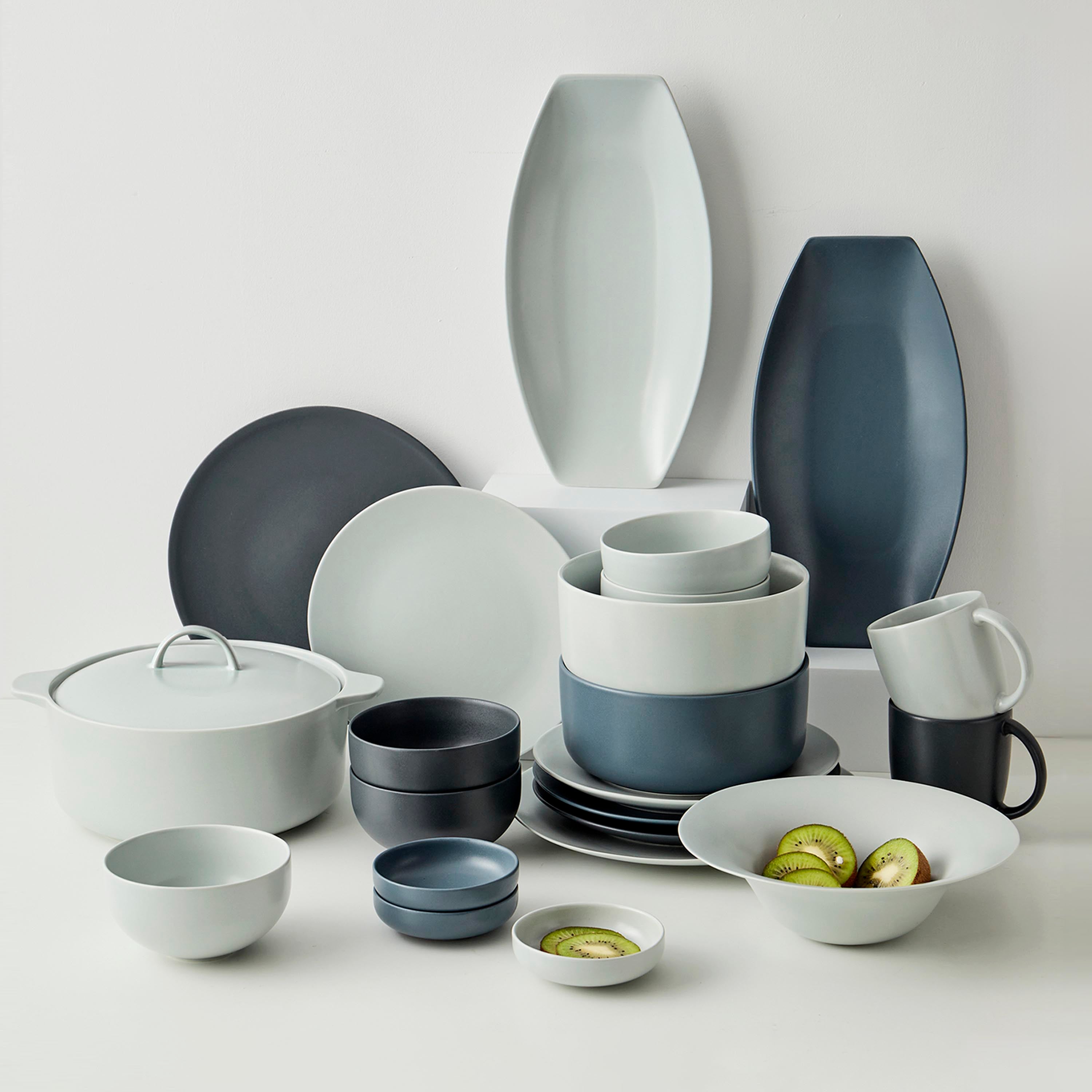 Plate Krauff Hattu White 16x31 cm