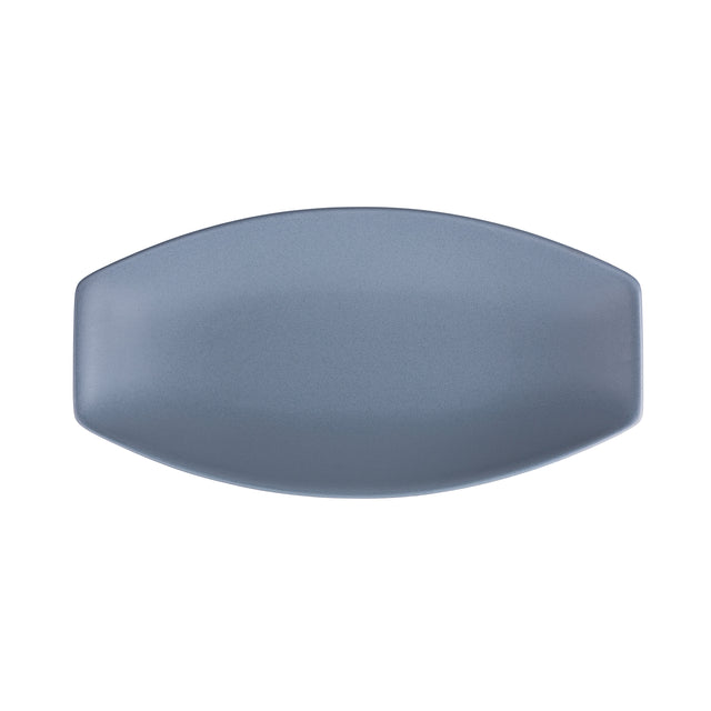 Блюдо фарфоровое Hattu Gray 16х31 см