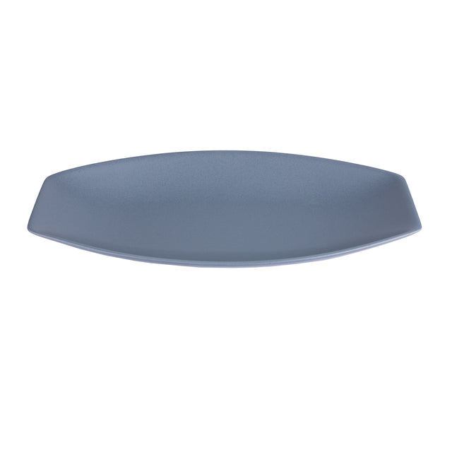 Блюдо фарфоровое Hattu Gray 16х31 см