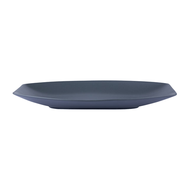 Блюдо фарфоровое Hattu Black 16х31 см