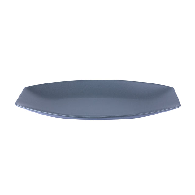 Блюдо фарфоровое Hattu Black 16х31 см