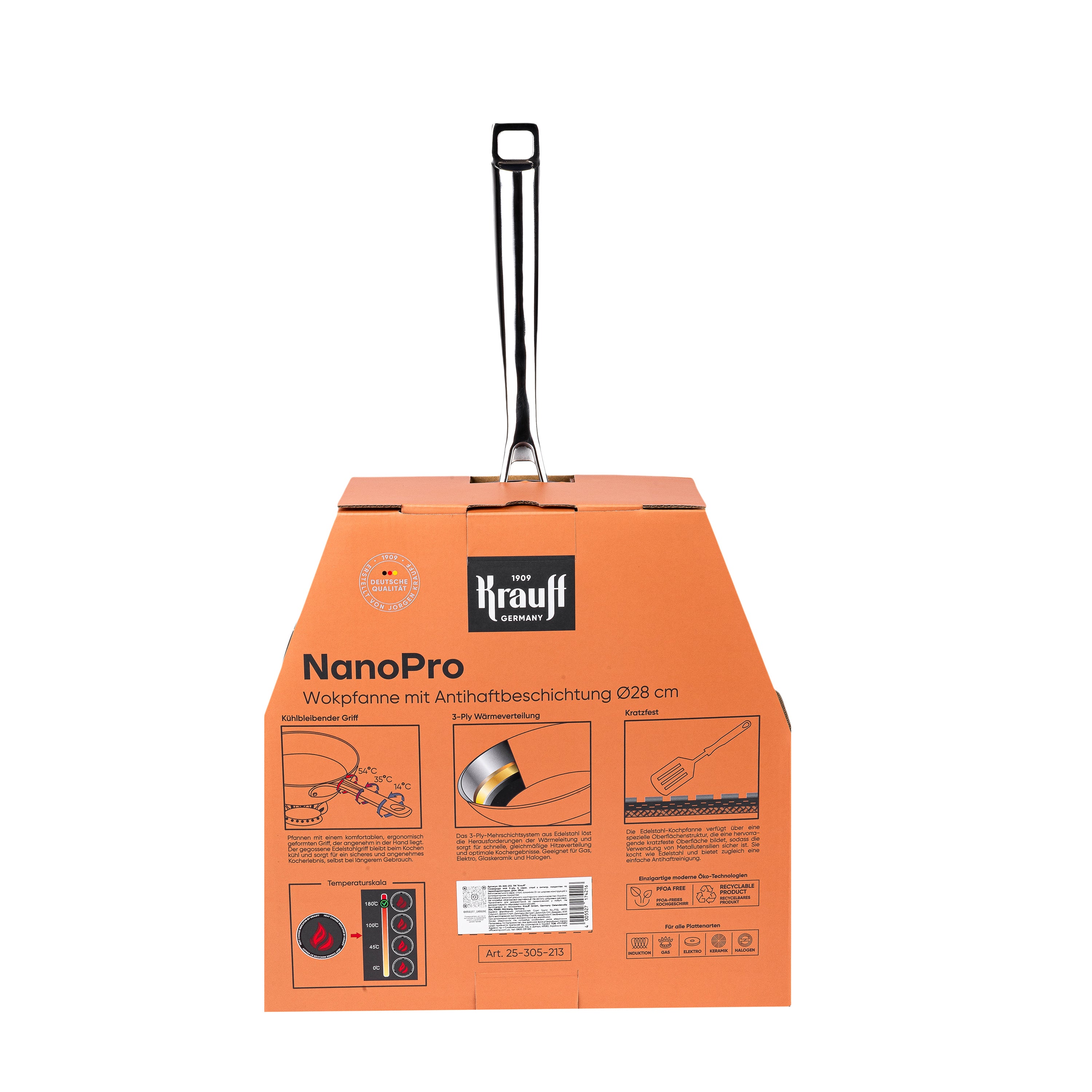 Pfanne WOK 28 cm Nano Pro