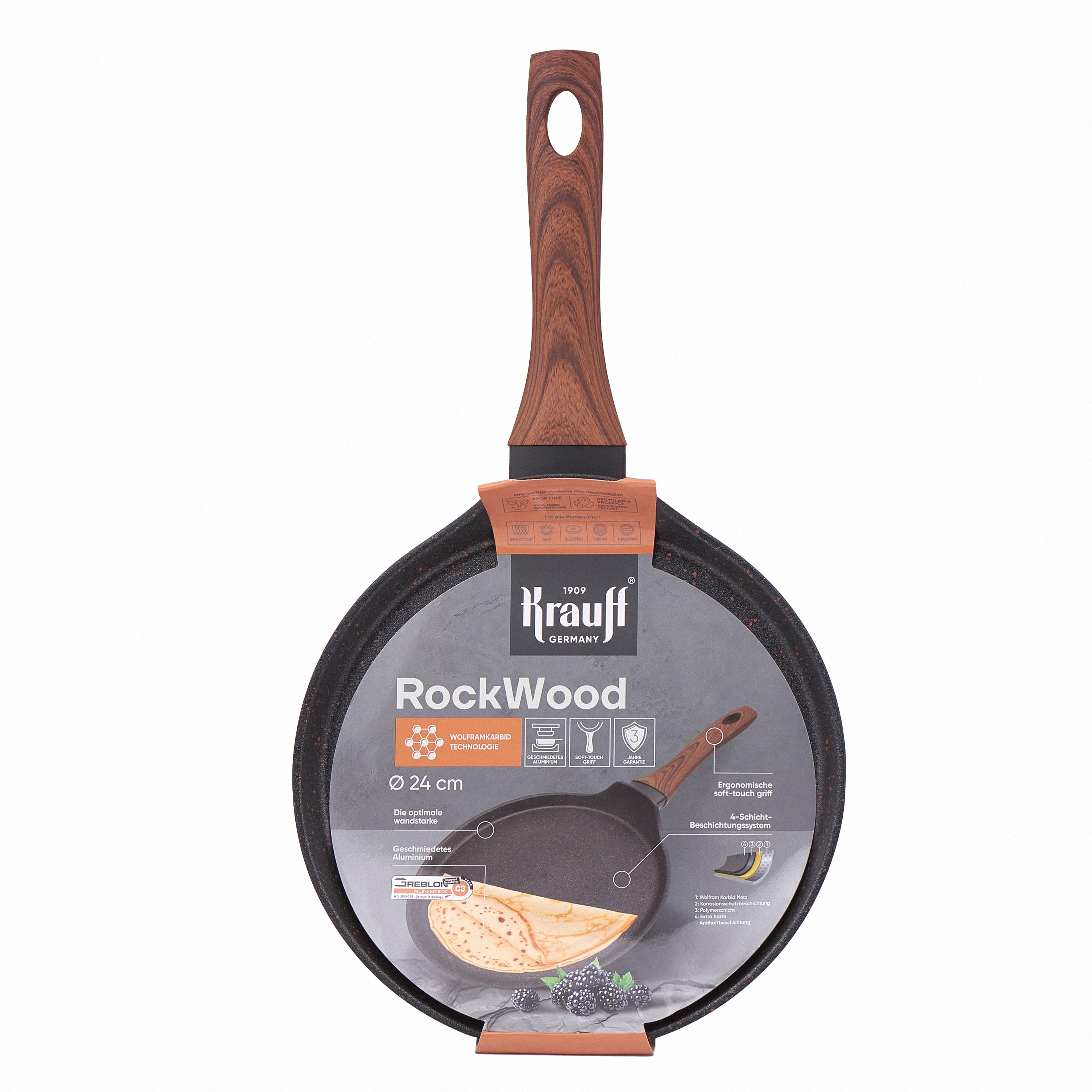 Сковорода для млинців 24 см RockWood