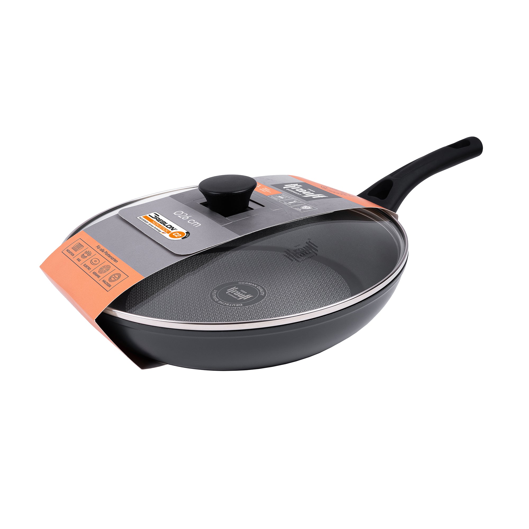 Сковорода універсальна з кришкою 26 см Hamburg