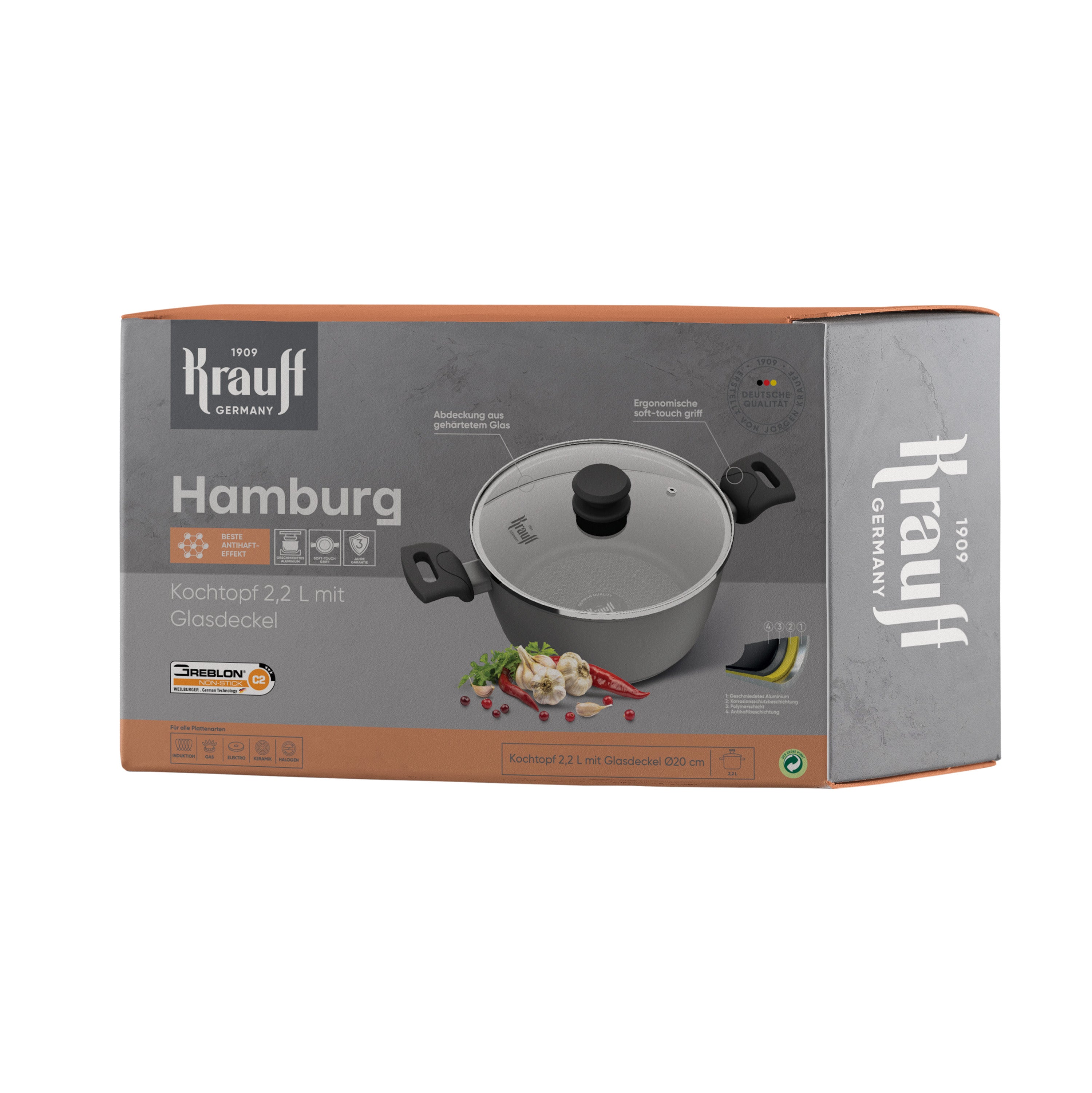 Каструля 2,2 л Hamburg