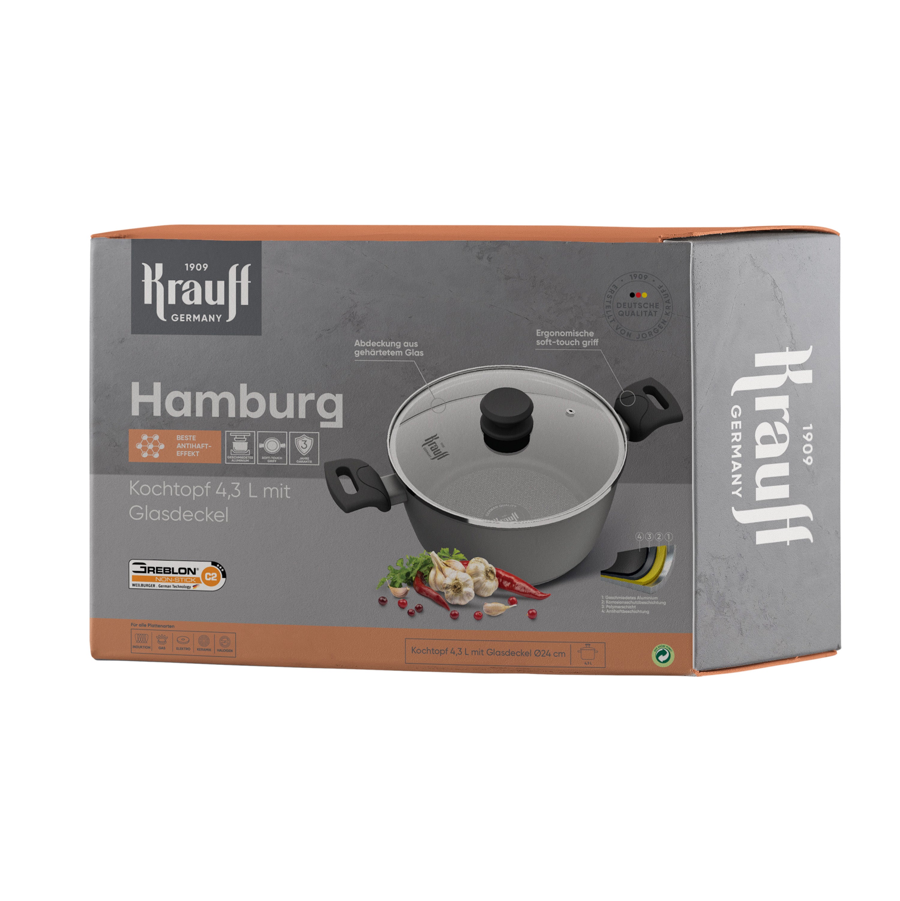 Каструля 4,3 л Hamburg