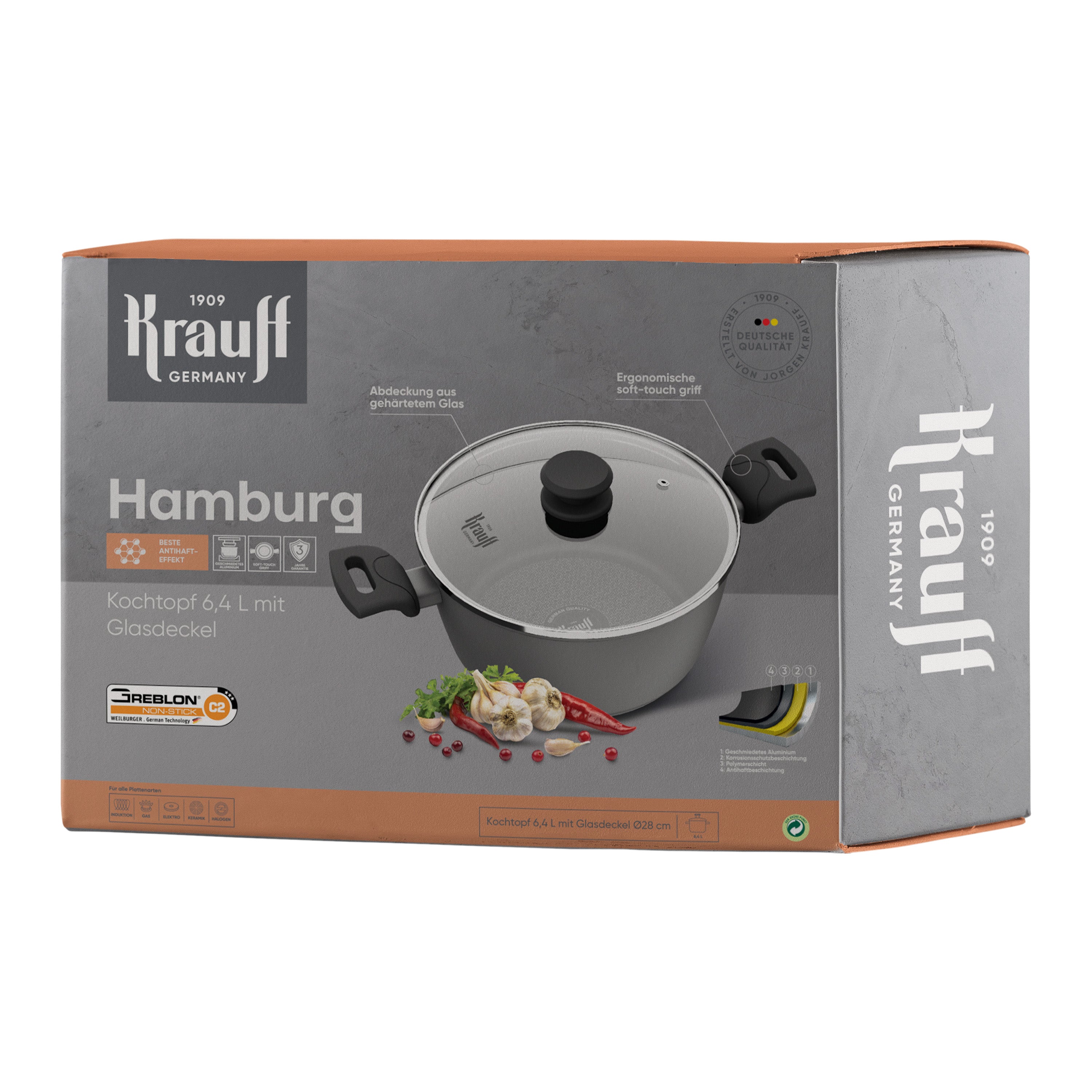 Каструля 6,4 л Hamburg