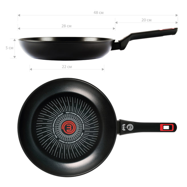 Универсальная сковорода MasterChef, 28 см