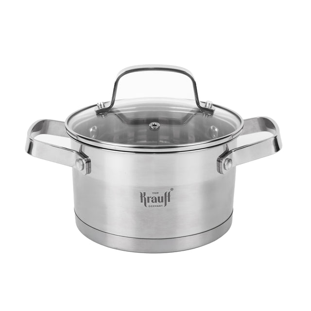 Кастрюля Krauff Charmant 1,9 л из нержавеющей стали с крышкой