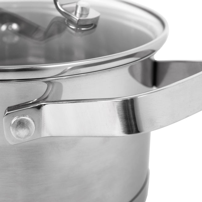 Каструля Krauff Charmant 1,9 л з нержавіючої сталі з кришкою