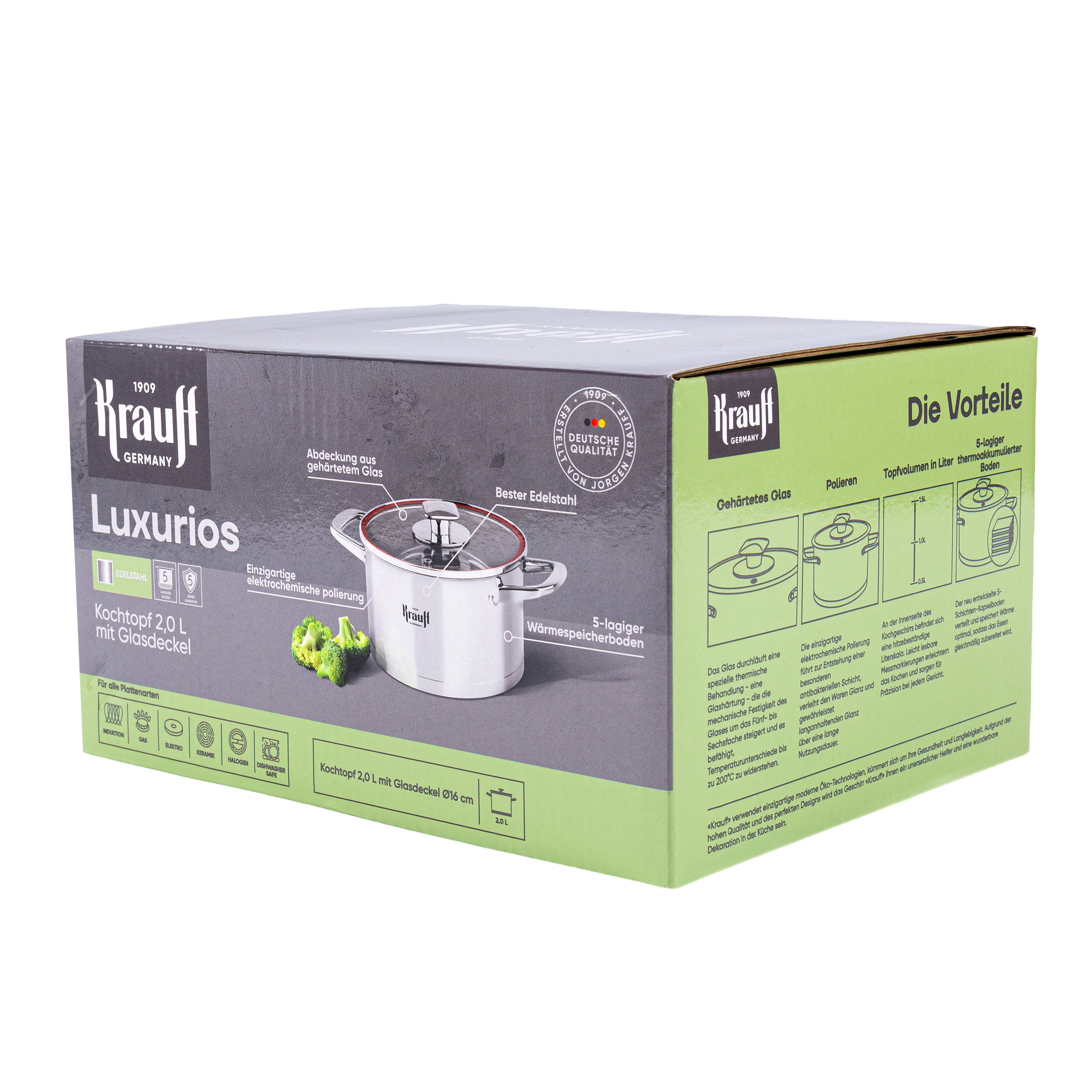 Каструля 2 л Prime Chef