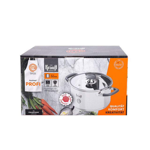 Кастрюля из нержавеющей стали MasterChef 2 л