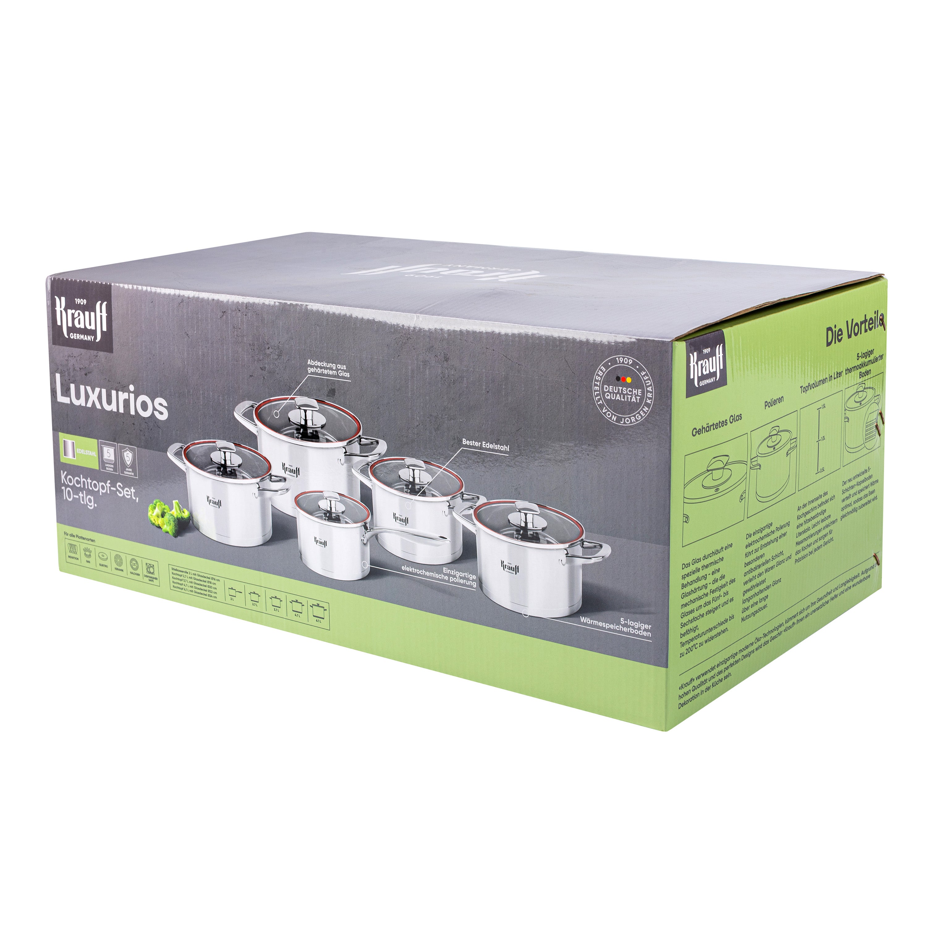 Набір посуду 10 предметів Luxurios