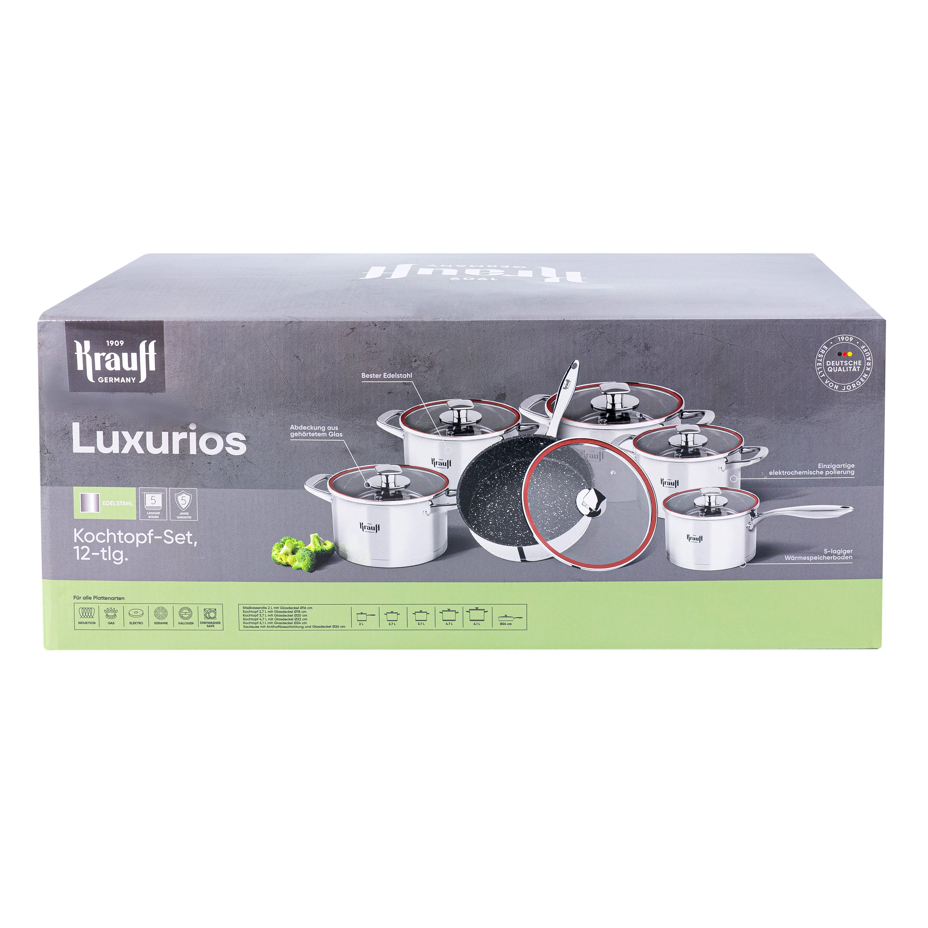 Набір посуду 12 предметів Luxurios