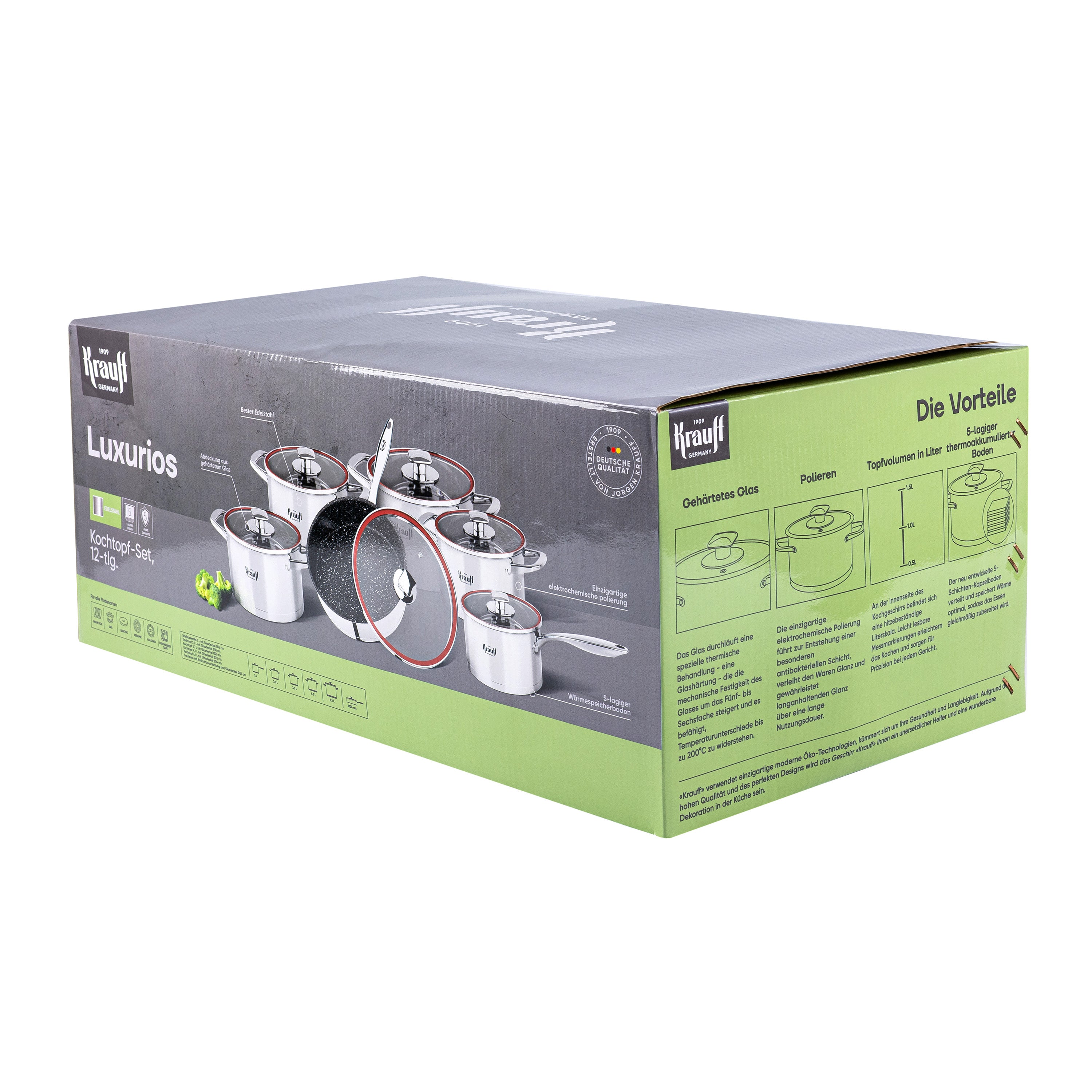 Набір посуду 12 предметів Luxurios