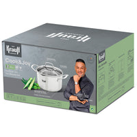 Кастрюля Cook&amp;Joy со стеклянной крышкой 1,8л