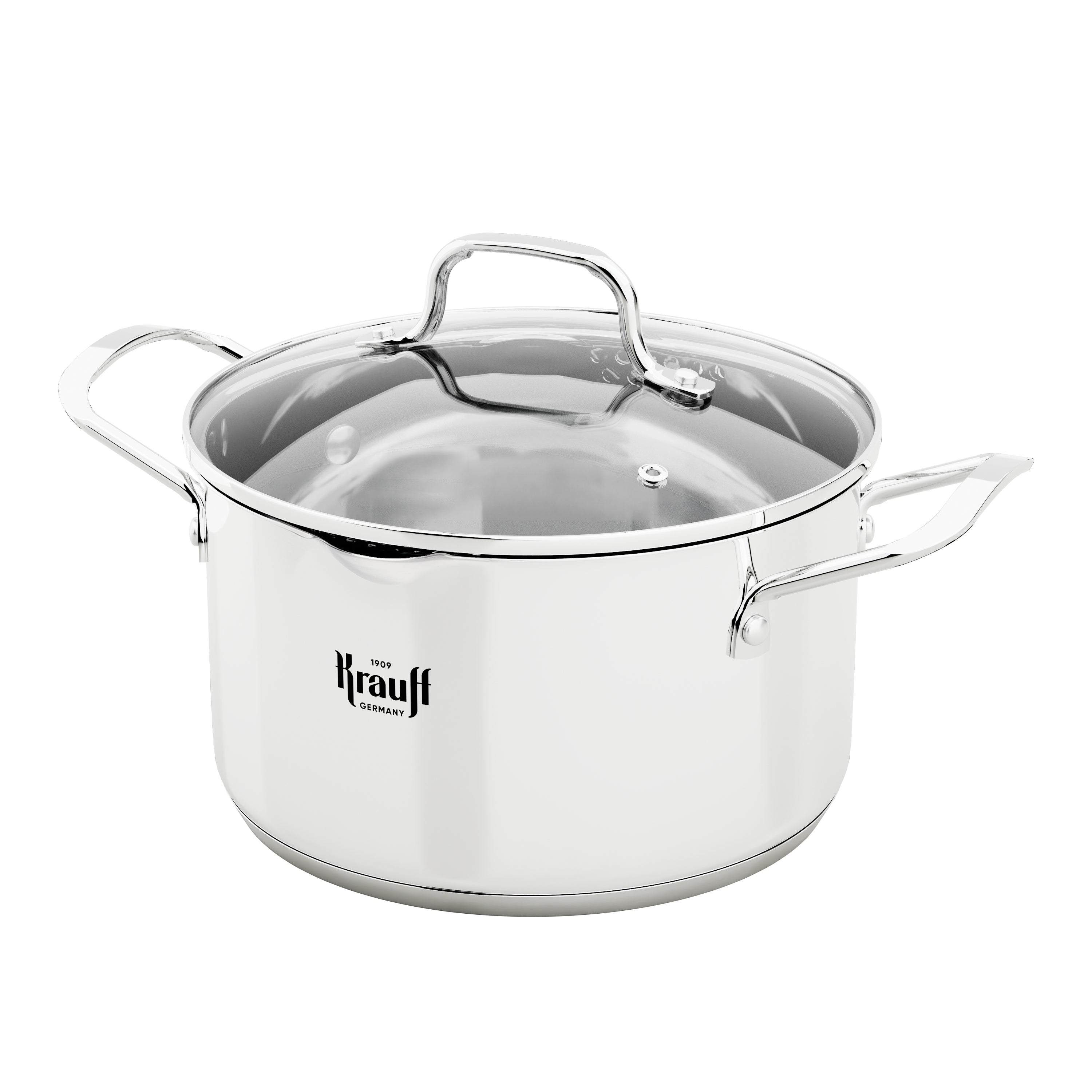 Кастрюля Cook&amp;Joy со стеклянной крышкой 2,5л