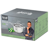 Кастрюля Cook&amp;Joy со стеклянной крышкой 3,5л