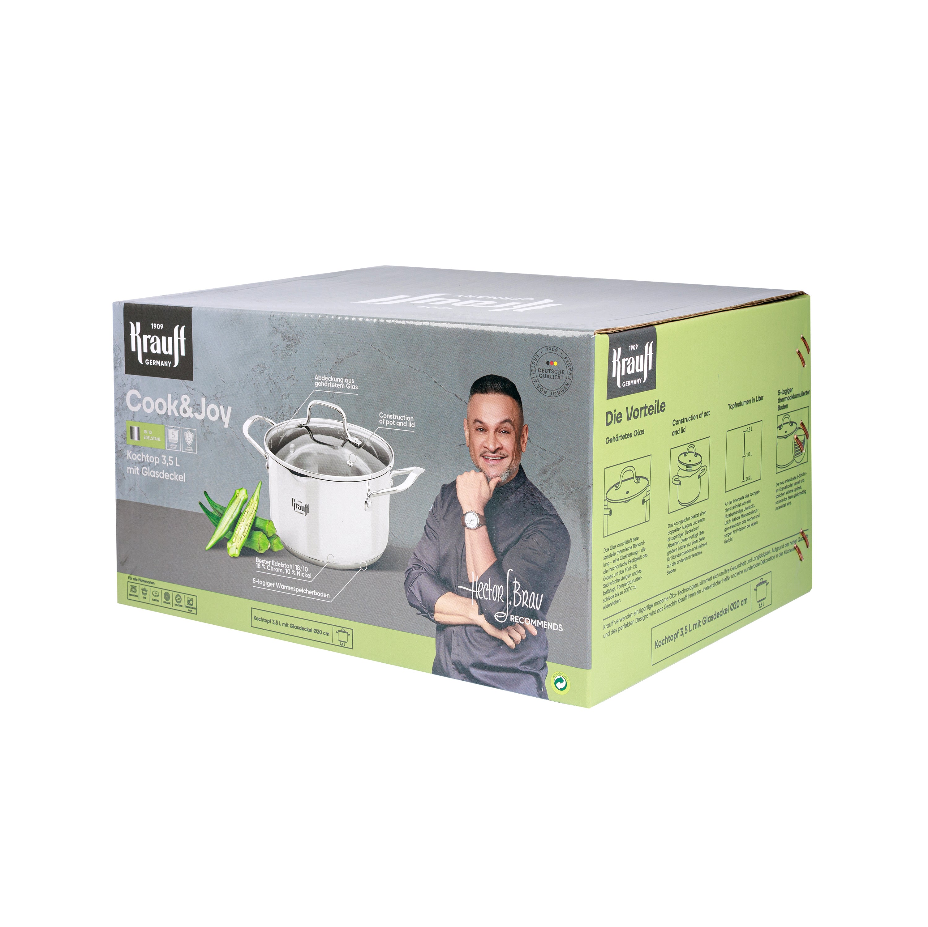 Каструля Cook&Joy зі скляною кришкою 3,5 л