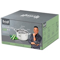 Кастрюля Cook&amp;Joy со стеклянной крышкой 4,6л