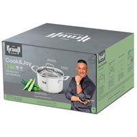 Кастрюля Cook&amp;Joy со стеклянной крышкой 5,8 л