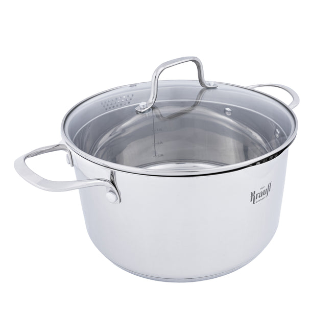 Кастрюля Cook&amp;Joy со стеклянной крышкой 5,8 л